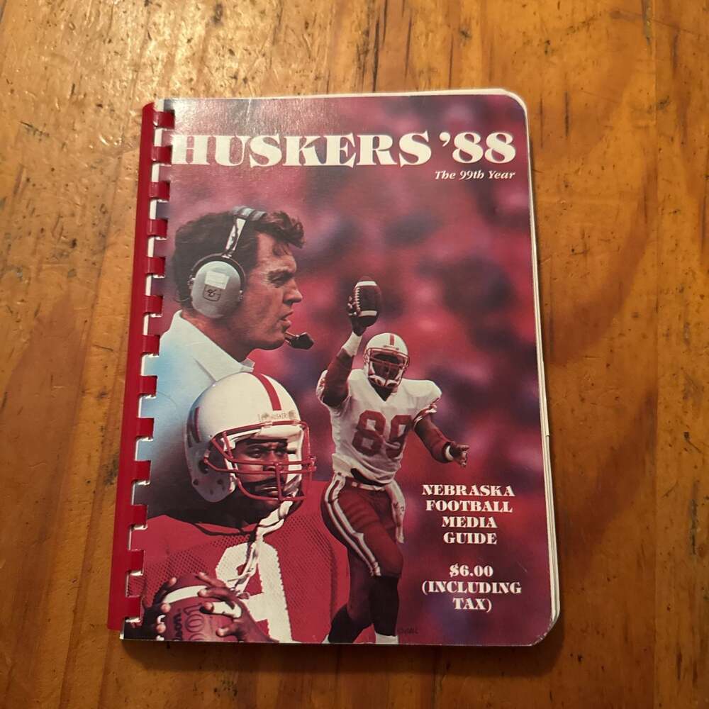 1988 Nebraska Cornhuskers Football Media Guide